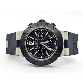 Watch Bvlgari Diagono AC44TA Chronograph 44mm Aluminum Box & Manual 126096002