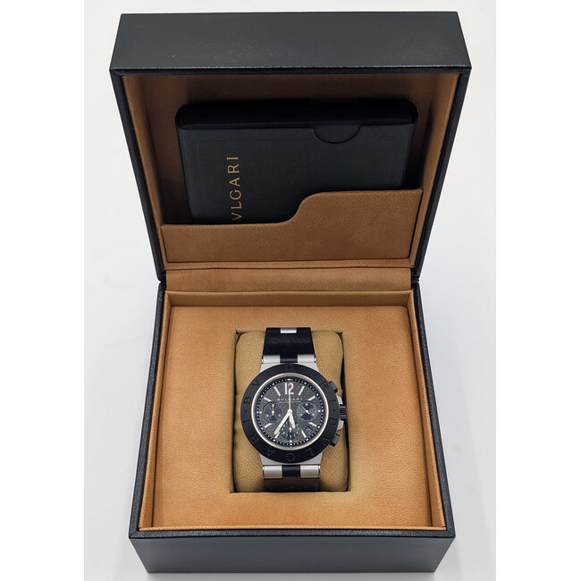 Watch Bvlgari Diagono AC44TA Chronograph 44mm Aluminum Box & Manual 126096002