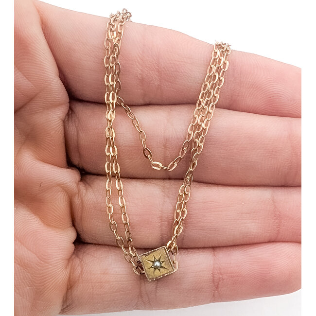 Pocket Watch Fob Chain 1.5mm Seed Pearl 10kr 1.6mm 24" 4.42g 126090004