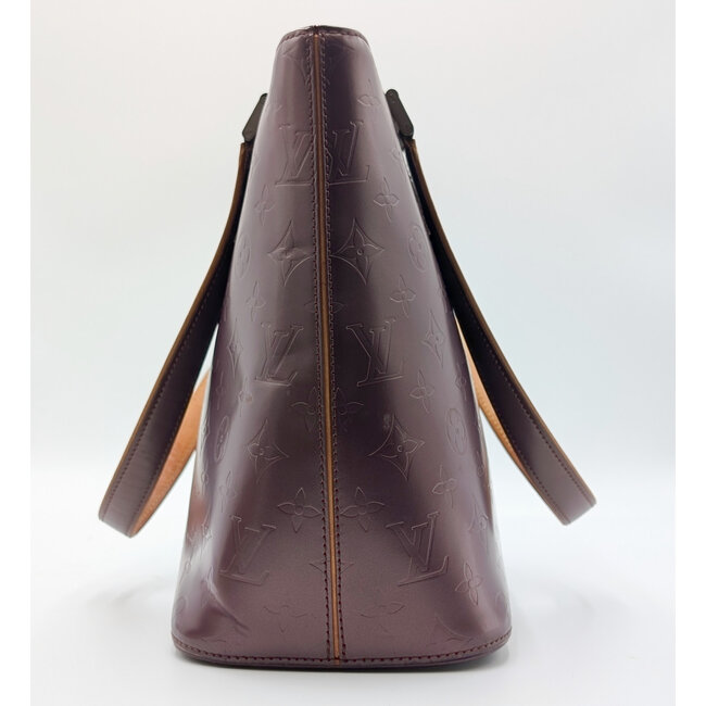 Handbag Louis Vuitton Stockton Monogram Mat Purple M55116 126095019