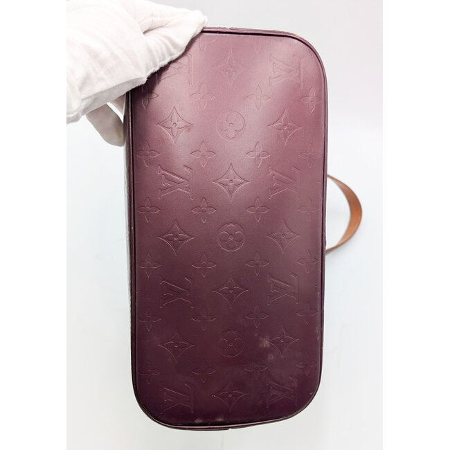 Handbag Louis Vuitton Stockton Monogram Mat Purple M55116 126095019