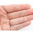 Necklace Curb Link Spring Clasp 14kw 1mm 27" 4.12g 126082034