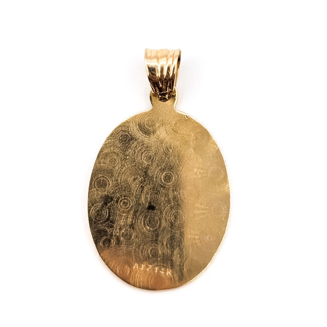 Pendant Virgin Mary 14kt 1.25x0.75" 3.25g 126082036