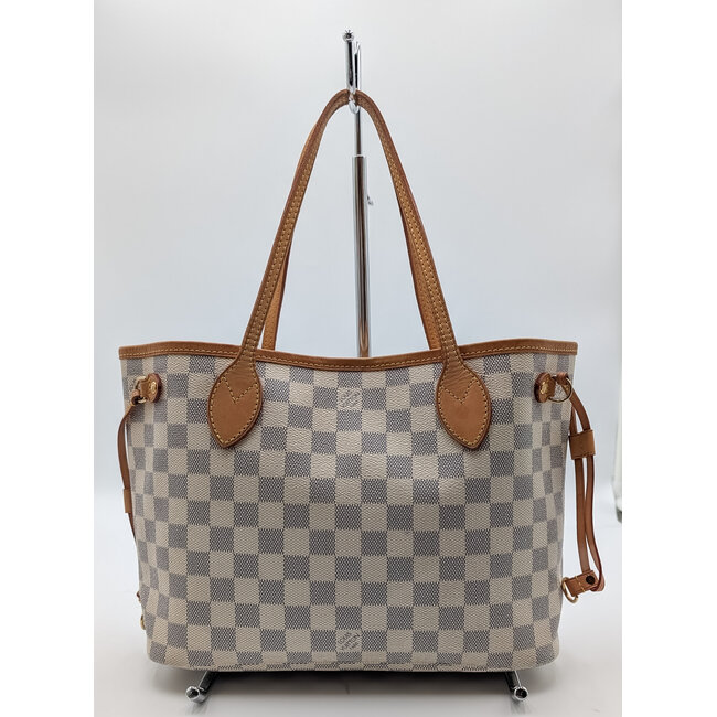 Handbag Louis Vuitton Neverfull PM Damier Azur N41362 126095017