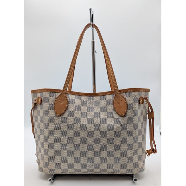 Handbag Louis Vuitton Neverfull PM Damier Azur N41362 126095017