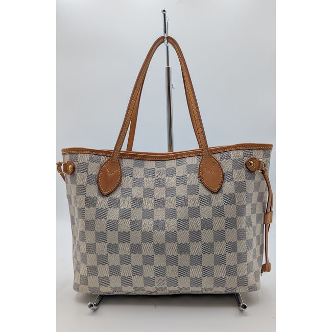Handbag Louis Vuitton Neverfull PM Damier Azur N41362 126095017