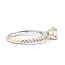Ring Solitaire 0.53ct Square Diamonds GIA: 2274654338 0.05ctw Near Colorless Diamond 14kw 4.5mm Sz5 3.96g 126090010