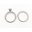 Ring Solitaire 0.53ct Square Diamonds GIA: 2274654338 0.05ctw Near Colorless Diamond 14kw 4.5mm Sz5 3.96g 126090010
