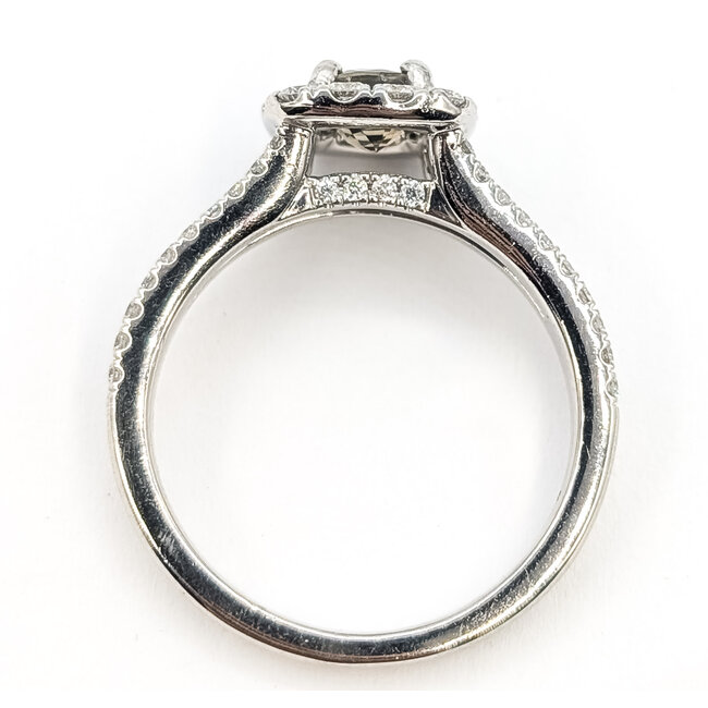 Ring Halo .58ctw Round Diamonds .74ct Alexandrite GIA: 5231260984 14kw Sz7 7.3g 125060083