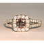 Ring Halo .58ctw Round Diamonds .74ct Alexandrite GIA: 5231260984 14kw Sz7 7.3g 125060083