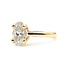 Ring Solitaire Engagement 2.05ct Oval Lab Grown Diamond VS2 G IGI: LG754536645 14ky 2.7mm Sz6 4.14g 126040130