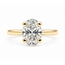 Ring Solitaire Engagement 2.05ct Oval Lab Grown Diamond VS2 G IGI: LG754536645 14ky 2.7mm Sz6 4.14g 126040130