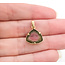 Pendant Custom 2.7ct Watermelon Tourmaline 18ky 1.75x.5" 1.49g 226090005