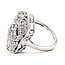 Ring LeVain Milgrain Shield .90ctw Round Diamonds 14kw 23x14mm Sz5 6.5g 126090012