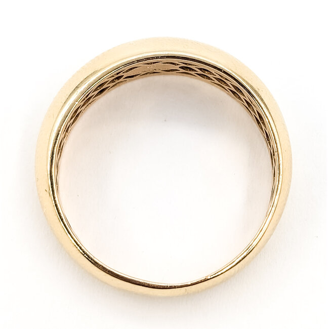 Ring Plain Band Honeycore 14ky 7mm Sz7 1.9g 126090011