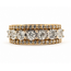 Ring 3-Row .75ctw Round Diamonds 14ky 7.5mm Sz7 4.31g 126090013