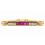 Bracelet ID Style .50ctw Round Diamonds .65ctw Red Ruby 14ky 4.3mm 7.25" 7.69g 226090006