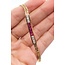 Bracelet ID Style .50ctw Round Diamonds .65ctw Red Ruby 14ky 4.3mm 7.25" 7.69g 226090006