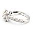 Ring Engagement Halo 1.33ctw Round & Princess Diamonds 14kw 3mm Sz6.5 4.71g 226090007