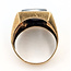 Ring Intaglio Roman Soldier Hematite 10ky 19mm Sz9 7.26g 226090009