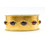 Bracelet Milgrain 13ctw Garnet 14ky 25mm 7" 59.09g 226090004