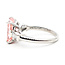 Ring Engagement 3.33ct Vivid Fancy Pink Lab Grown Diamond .30ctw 900pt sz6 124020157