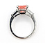 Ring Engagement 3.33ct Vivid Fancy Pink Lab Grown Diamond .30ctw 900pt sz6 124020157