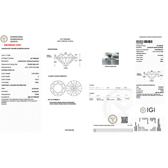 Ring Engagement Square Halo 1.09ct Round Lab Grown Diamond IGI Report: 715503689 VVS2 E 1ctw Diamonds 14ktt 5.3mm Sz6.5 8.6g 126038044