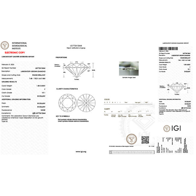 Ring Split Shank Milgrain 1.5ct Round Lab Grown Diamond IGI Report: 772612664 VS1 F .34ctw Near Colorless Diamonds 14ktt 5.3mm Sz6.5 5.5g 125120054