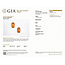 Earrings 3.56ctw Spessartite Orange Garnet GIA: 5232879563 14ky 9x7mm 125100084