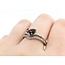 Ring Contour .25ctw Diamonds 1.25ct Alexandrite Heart GIA: 2231197425 Platinum Sz7 123100140