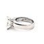 Ring Solitaire 3.1ct Cushion Lab Grown Diamond IGI Report: 787646318 Platinum 4.5mm Sz7 10.59g 126080073
