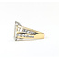 Ring Engagement Tear Drop 5.00ct Pear Lab Grown Diamond IGI: 799614736 VVS2 F 2.00ctw Round & Baguette Diamonds 18ky & Plat 9mm Sz6 11.07g 126080078