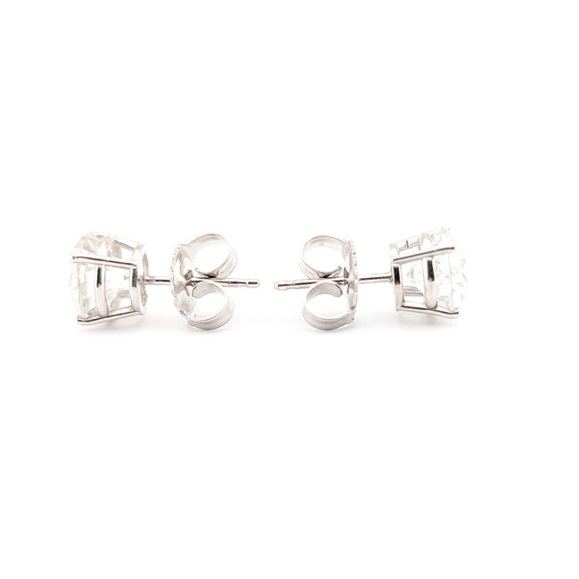 Earrings Stud 4 Prong 3.05ctw Round Diamonds AJI: 197-113426L 14kw 7.5mm 1.76g 226100015