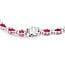 Necklace Double-Row Front Diamond Cluster Links 3.19ctw Round Brilliant Diamonds GIA: 5242060942 61.78ctw Red Ruby 900pt 5-10mm 17" 49.2g 226100024