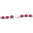 Necklace Double-Row Front Diamond Cluster Links 3.19ctw Round Brilliant Diamonds GIA: 5242060942 61.78ctw Red Ruby 900pt 5-10mm 17" 49.2g 226100024