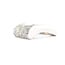 Ring Geometric Square Profile, Domed Top 1.00ctw Round Brilliant Diamonds 18kw 7mm Sz5.75 12.9g 226100029