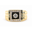 Ring Star 1.03ctw Round & Square Diamonds E.G: J50871933US 14ky 12mm Sz10.25 7.47g 226100050