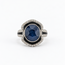 Ring Cocktail 0.67ctw Round Diamonds GIA: 6233722201 5.26ct Blue Sapphire Pt900 19mm Sz7 11.23g 226100044