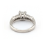 Ring Illusion Set .75ctw Princess & Round Diamonds Platinum 3.5mm Sz7 7.75g 126080093