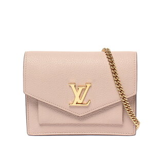 Crossbody Louis Vuitton Pochette Mylockme Mini Chain Pink Leather M69204 126105002