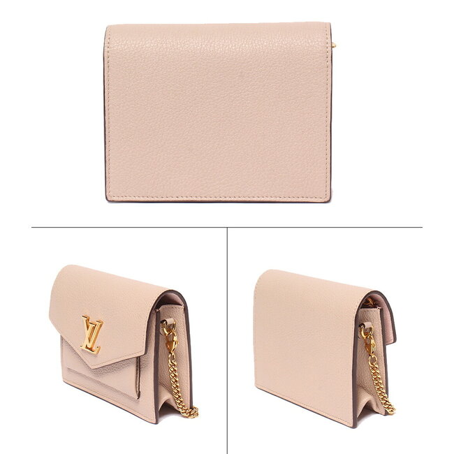 Crossbody Louis Vuitton Pochette Mylockme Mini Chain Pink Leather M69204 126105002