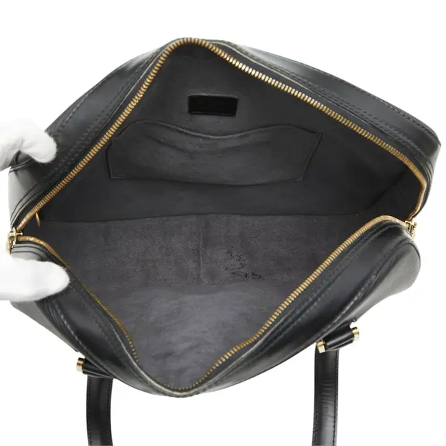 Handbag Louis Vuitton Voltaire Noir Epi Leather M52432 126105009