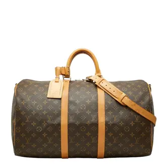 Duffle Louis Vuitton Keepall Bandouliere 50 Monogram Canvas Leather M41416 126105012