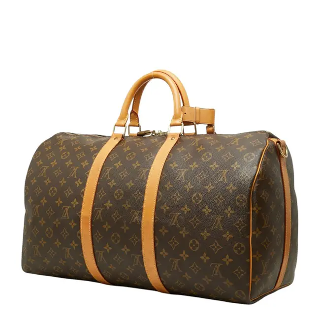 Duffle Louis Vuitton Keepall Bandouliere 50 Monogram Canvas Leather M41416 126105012