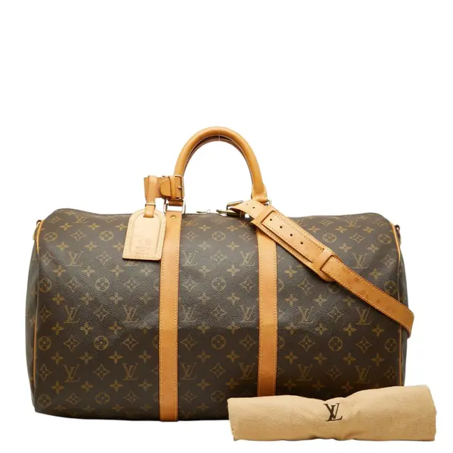 Duffle Louis Vuitton Keepall Bandouliere 50 Monogram Canvas Leather M41416 126105012