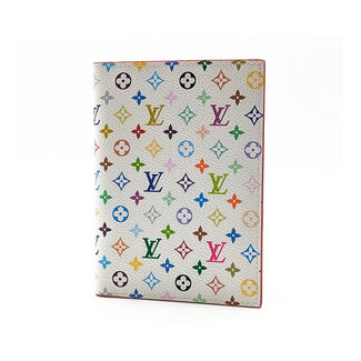 Passport Cover Louis Vuitton Takashi Murakami Monogram Multicolor Passport Cover White M14178 126085011