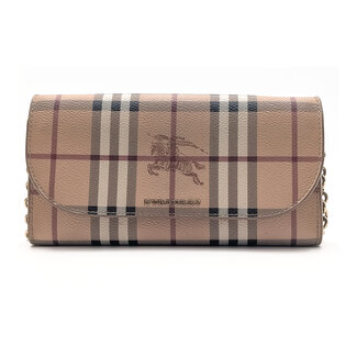 Handbag Burberry Haymarket Check Henley Wallet on Chain Mid Camel 126095030
