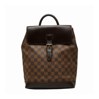 Backpack Louis Vuitton Soho Damier Ebene Canvas Leather N51132 126105008
