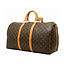 Duffle Louis Vuitton Keepall Bandouliere 50 Monogram Canvas Leather M41416 126105012